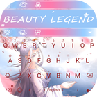 Beauty Legend Theme&Emoji Keyboard أيقونة