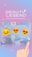 Beauty Legend Theme&Emoji Keyboard تصوير الشاشة 3