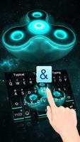 3D Animated Fidget Spinner Theme&Emoji Keyboard Affiche