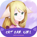 Cat Ear Girl Anime Theme&Emoji Keyboard APK