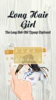1 Schermata Long Hair Girl Theme&Emoji Keyboard