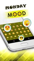 Mood Themes for Monday Lucky Yellow Theme Keyboard imagem de tela 1