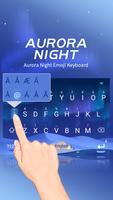Aurora Night Theme&Emoji Keyboard تصوير الشاشة 1
