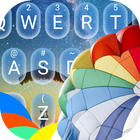 Sky Diving Theme&Emoji Keyboard icône