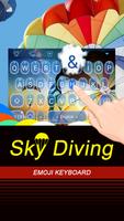 Sky Diving Theme&Emoji Keyboard capture d'écran 2