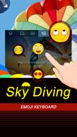 Sky Diving Theme&Emoji Keyboard capture d'écran 3