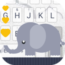 Baby Elephant Theme&Emoji Keyboard APK