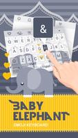 Baby Elephant Theme&Emoji Keyboard screenshot 2