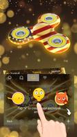 USA Spinner Theme&Emoji Keyboard screenshot 3