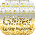 Icona Gold Silver Glitter Theme&Emoji Keyboard