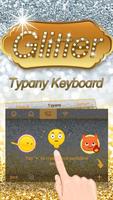 Gold Silver Glitter Theme&Emoji Keyboard Screenshot 3