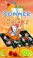 Summer Drink Theme&Emoji Keyboard স্ক্রিনশট 1