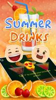 Summer Drink Theme&Emoji Keyboard capture d'écran 3