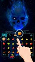 Flame Skull Theme&Emoji Keyboard تصوير الشاشة 2