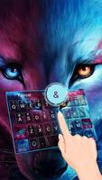 Wolf Cool Theme&Emoji Keyboard постер