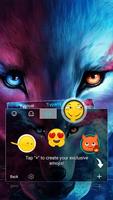 Wolf Cool Theme&Emoji Keyboard ภาพหน้าจอ 3