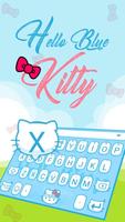 Hello Blue Kitty Poster