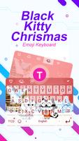Black Kitty Christmas Theme&Emoji Keyboard poster