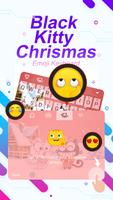 Black Kitty Christmas Theme&Emoji Keyboard screenshot 3