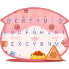 Pinky Kitty Theme&Emoji Keyboard simgesi