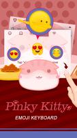 Pinky Kitty Theme&Emoji Keyboard capture d'écran 3