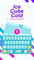 پوستر Ice Cube Cold Theme&Emoji Keyboard