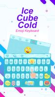 Ice Cube Cold Theme&Emoji Keyboard imagem de tela 2