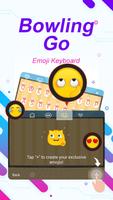 Bowling Go Theme&Emoji Keyboard capture d'écran 3