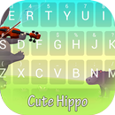 Cute Hippo Theme&Emoji Keyboard APK