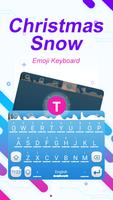 Christmas Snow Theme&Emoji Keyboard Poster