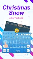 Christmas Snow Theme&Emoji Keyboard captura de pantalla 1