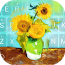 Art Sun Flower Theme&Emoji Keyboard APK