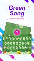 Green Song Theme&Emoji Keyboard poster