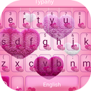 Fluffy Love Heart Theme&Emoji Keyboard APK