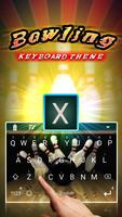 Bowling Theme&Emoji Keyboard Affiche