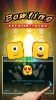 Bowling Theme&Emoji Keyboard تصوير الشاشة 2