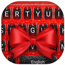 Red Bow Theme&Emoji Keyboard APK