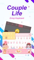 Couple Life Theme&Emoji Keyboard تصوير الشاشة 1