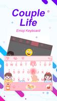 Couple Life Theme&Emoji Keyboard capture d'écran 2