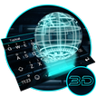 3D Next Tech Theme&Emoji Keyboard