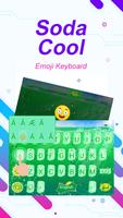 Soda Cool Theme&Emoji Keyboard syot layar 1