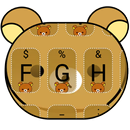 Cute Yellow Bear Theme&Emoji Keyboard APK