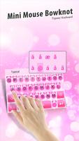 Mini Mouse Bowknot Theme&Emoji Keyboard Affiche