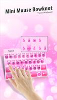 Mini Mouse Bowknot Theme&Emoji Keyboard الملصق