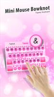 Mini Mouse Bowknot Theme&Emoji Keyboard تصوير الشاشة 1