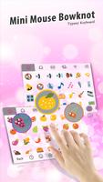 Mini Mouse Bowknot Theme&Emoji Keyboard تصوير الشاشة 3