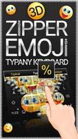 3D Zipper Emojis Affiche