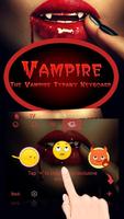 Vampire Theme&Emoji Keyboard imagem de tela 3
