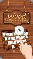 Classical Wood Simple Theme&Emoji Keyboard Affiche