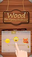 Classical Wood Simple Theme&Emoji Keyboard imagem de tela 3